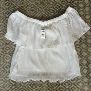 Express NWT off the shoulder top, size L